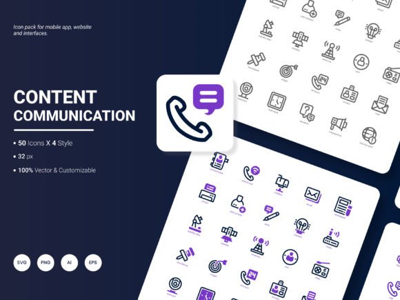 Content Communication Icon Pack: A Toolkit for Modern Ideas