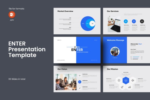Evaluating the Enter PowerPoint Presentation Template