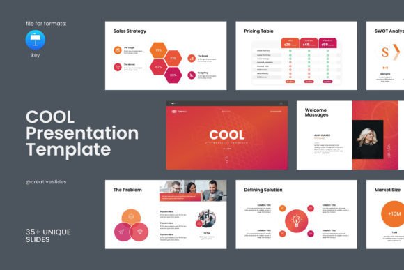 The Cool Keynote Template: Elevating Presentation Design for Today’s Professionals