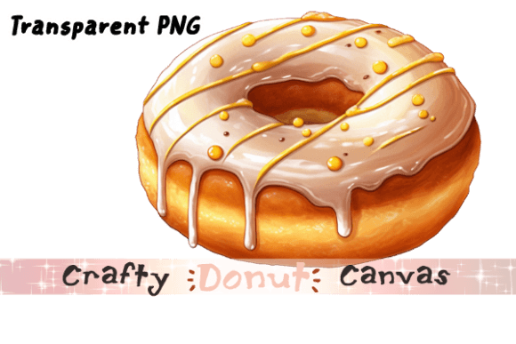 The Sweet Appeal of Vanilla Donut Graphic Design
