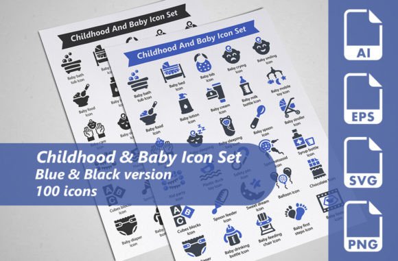 The Ultimate Tool for Baby-Focused Projects: Exploring the Childhood and Baby Icon Set