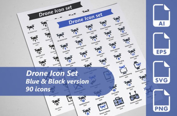 Unlocking Visual Communication with a Drone Icon Set
